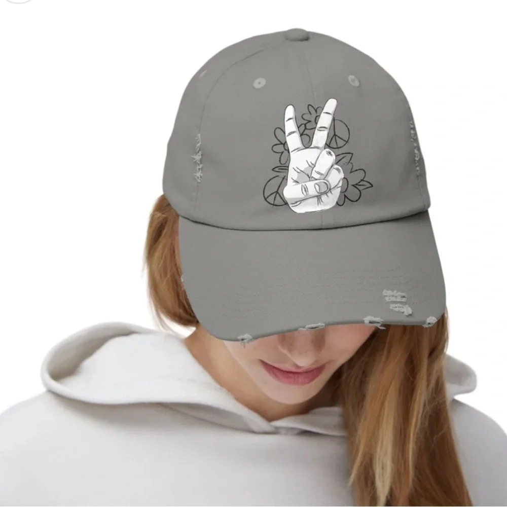 [Brand New] Peace & Victory Hat/Cap Baseball Style - Picture 6 of 7